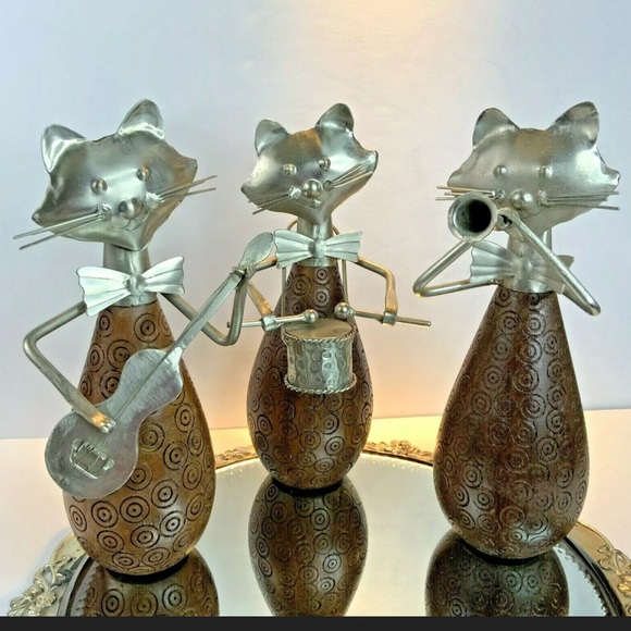 Other - SOLD 3 Cats Insturments Wood Drum Horn Guitar S12